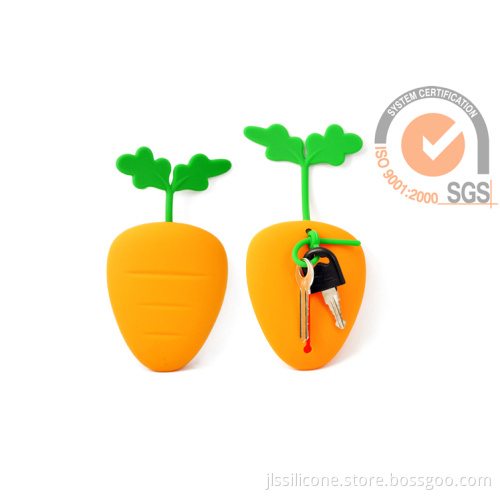 Colorful Silicone Carrot Key Case &amp; Key Bags In Promo 